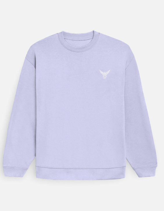 Plain Sweatshirt (Lavender Color) with all Size Variants