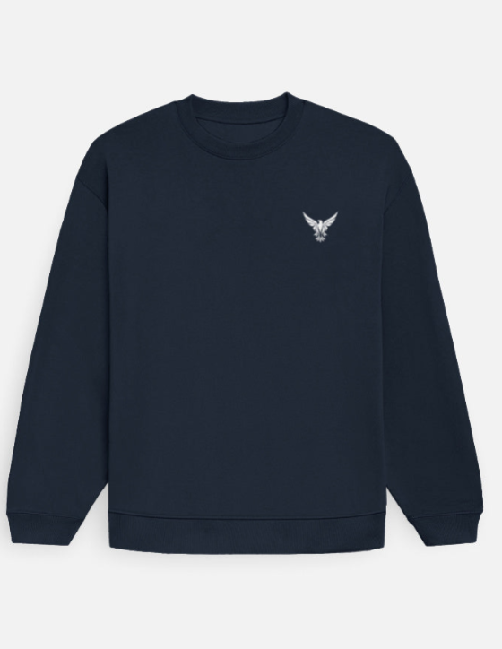 Plain Sweatshirt (Navy Blue) with all Size Variants