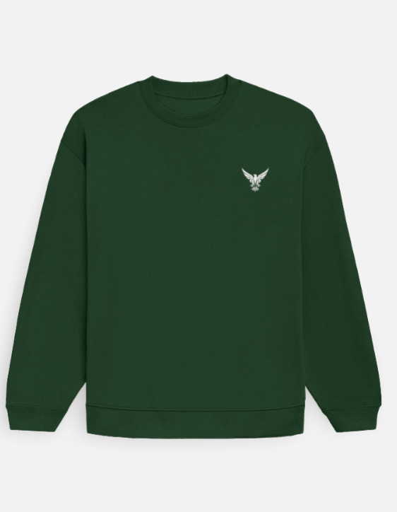 Plain Sweatshirt (Olive Green) with all Size Variants